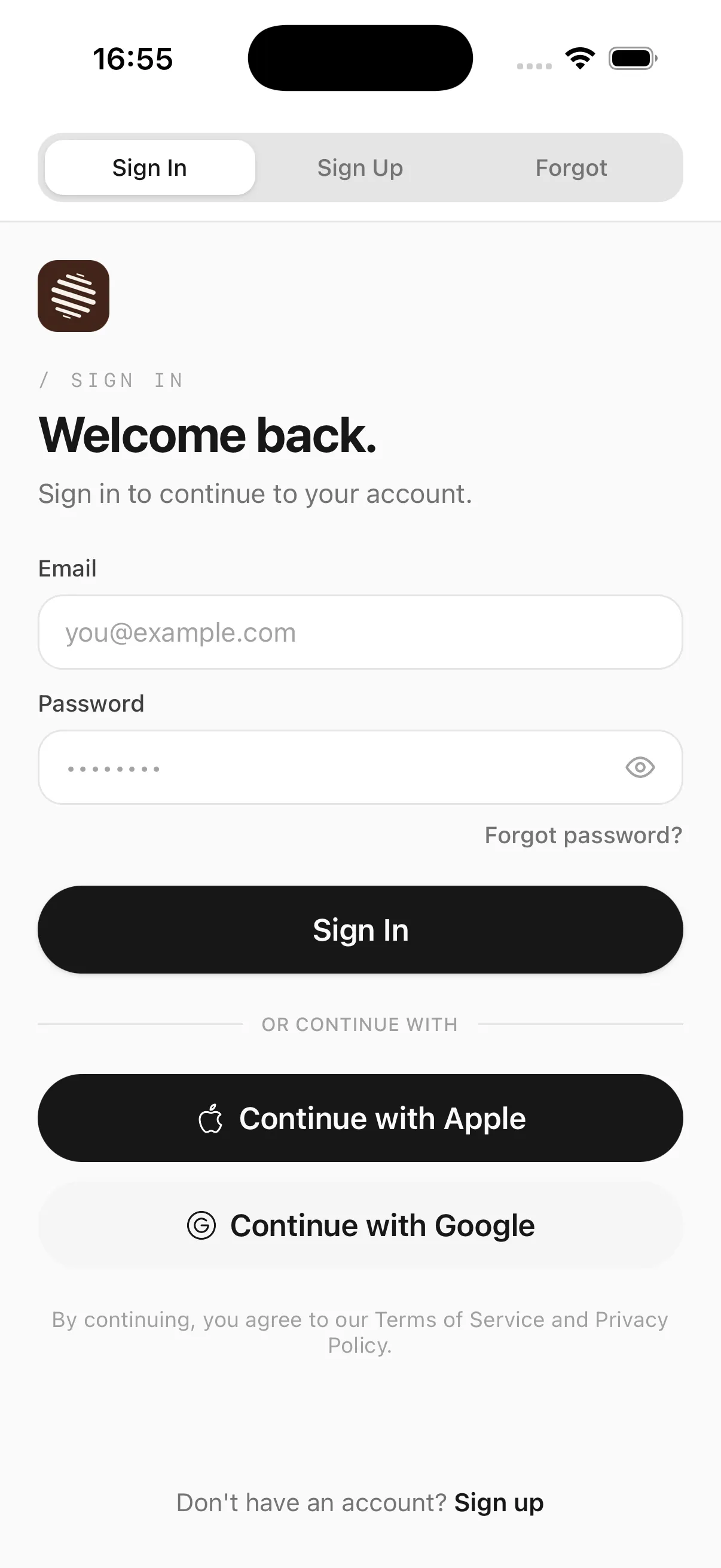 Sign in